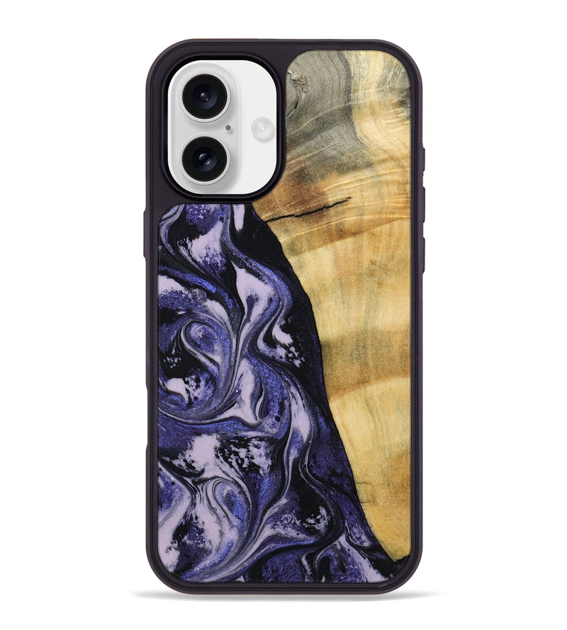 iPhone 16 Plus Wood Phone Case - Alisha (Purple, 787480)