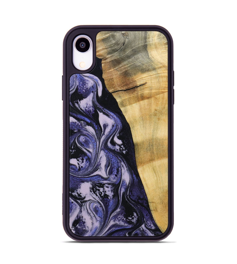 iPhone Xr Wood Phone Case - Alisha (Purple, 787480)