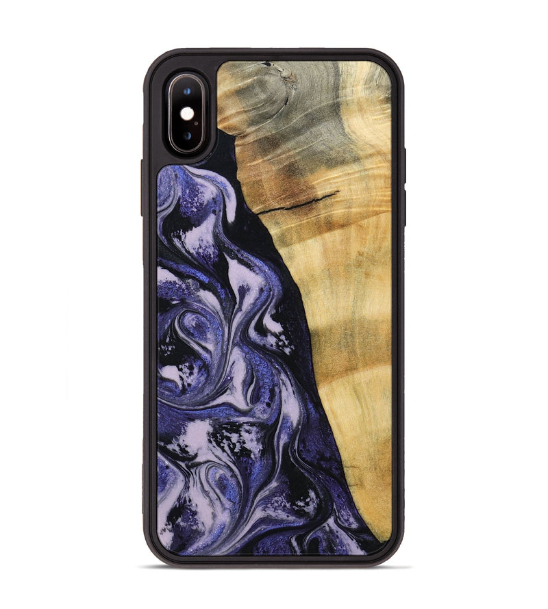 iPhone Xs Max Wood Phone Case - Alisha (Purple, 787480)