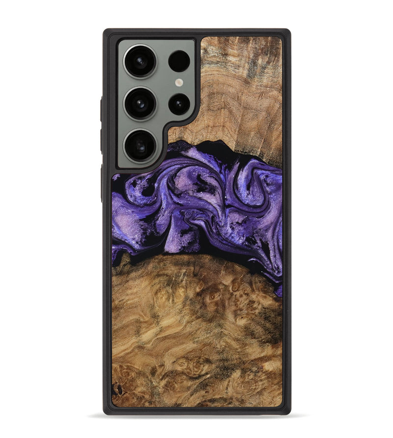Galaxy S23 Ultra Wood Phone Case - Keely (Purple, 787485)
