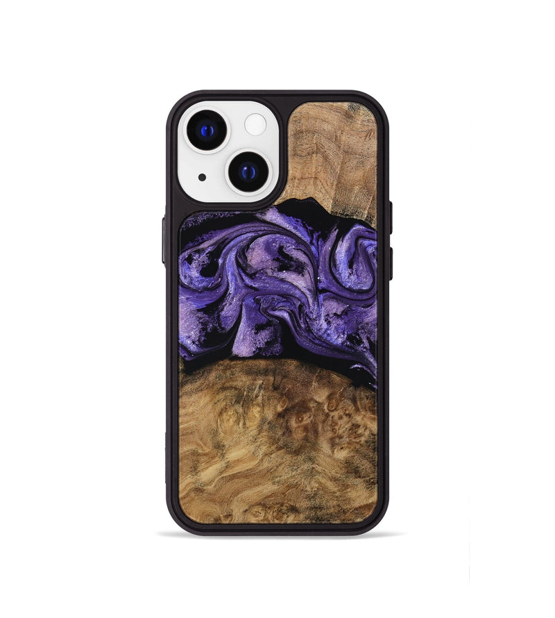 iPhone 13 mini Wood Phone Case - Keely (Purple, 787485)