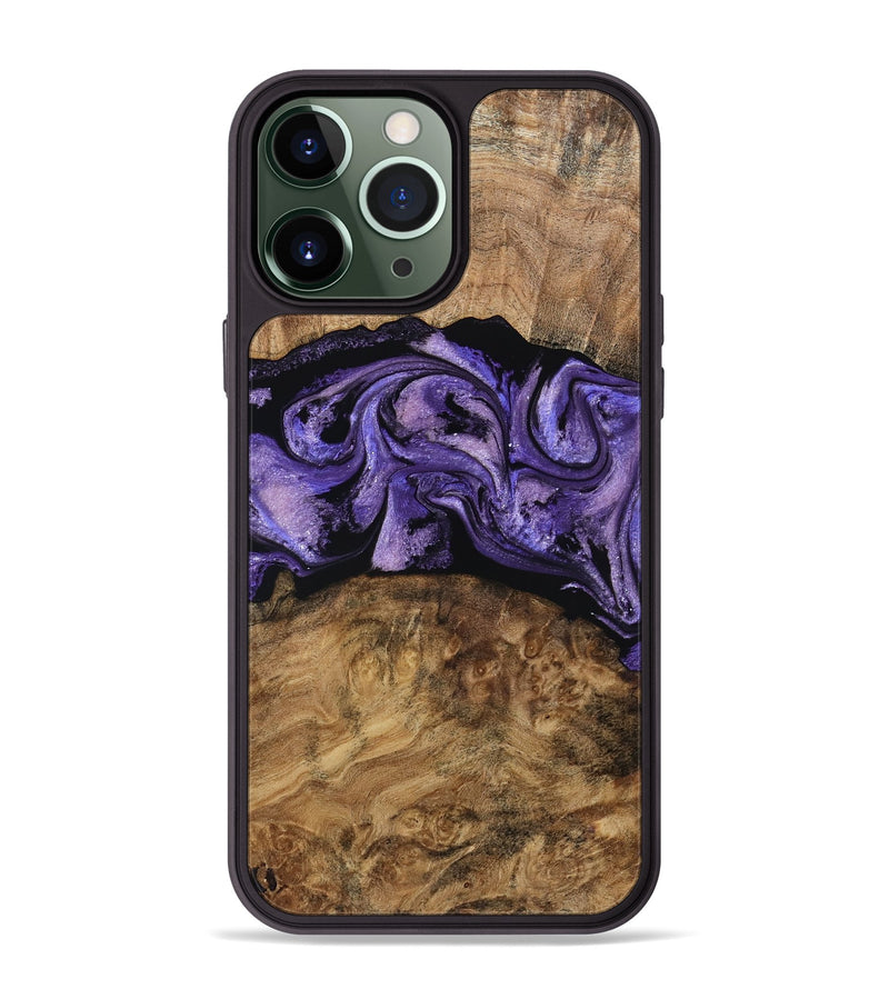 iPhone 13 Pro Max Wood Phone Case - Keely (Purple, 787485)