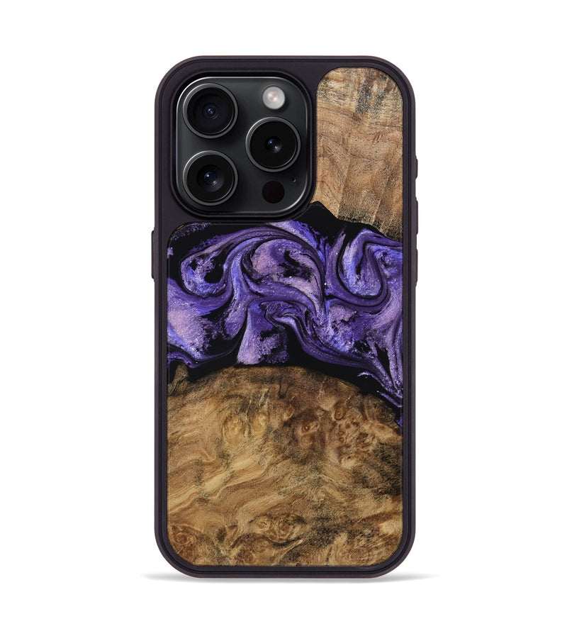 iPhone 15 Pro Wood Phone Case - Keely (Purple, 787485)
