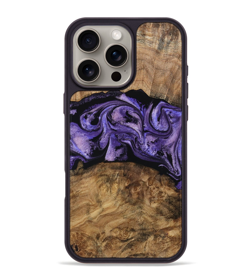 iPhone 16 Pro Max Wood Phone Case - Keely (Purple, 787485)