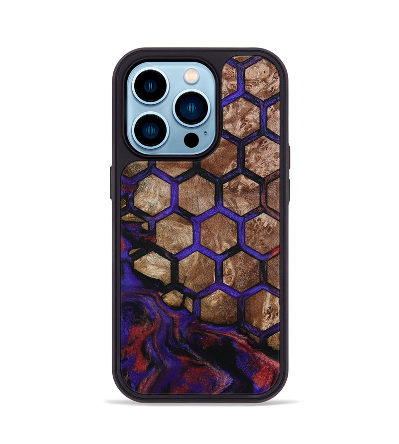 iPhone 14 Pro Wood Phone Case - Hans (Pattern, 787500)