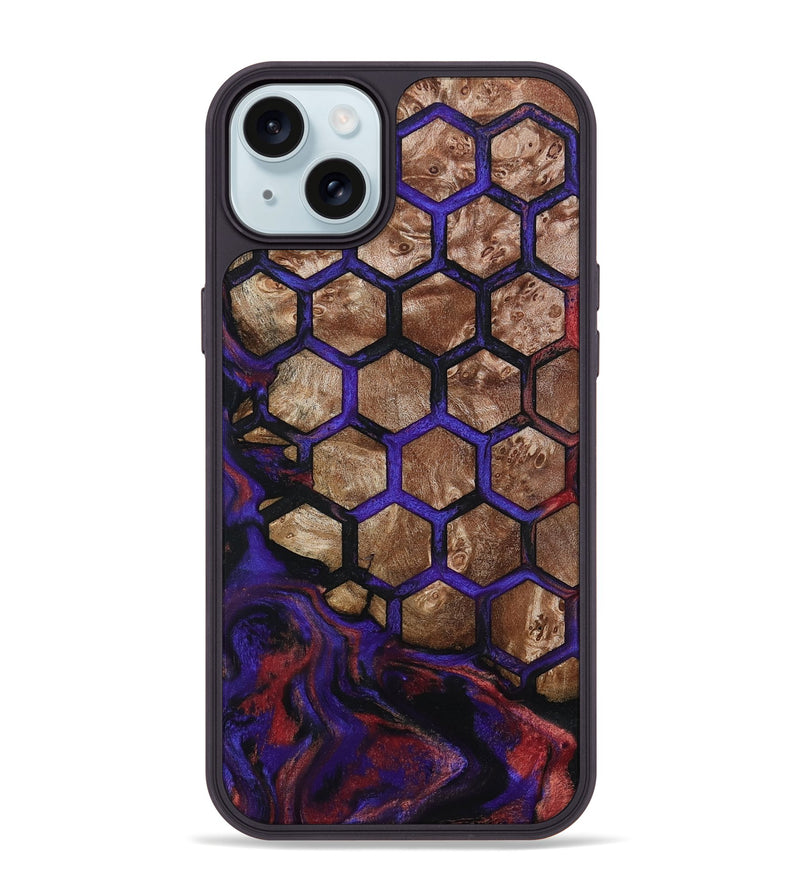 iPhone 15 Plus Wood Phone Case - Hans (Pattern, 787500)