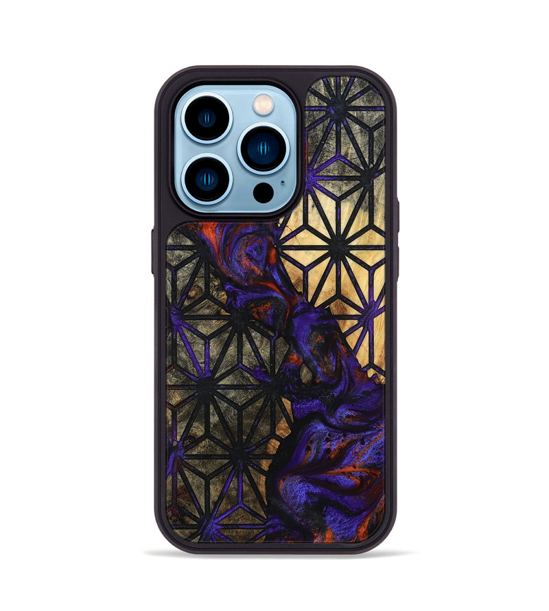 iPhone 14 Pro Wood Phone Case - Titan (Pattern, 787503)