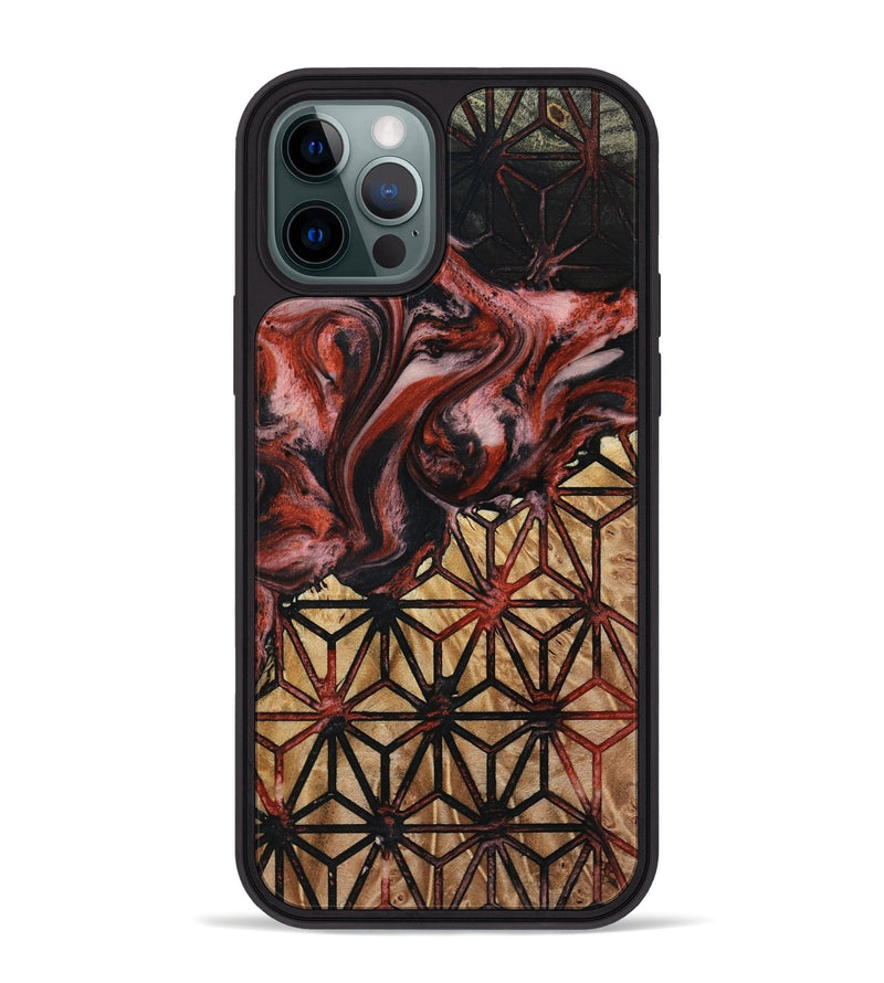iPhone 12 Pro Max Wood Phone Case - Stetson (Pattern, 787532)