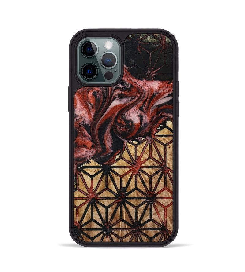 iPhone 12 Pro Wood Phone Case - Stetson (Pattern, 787532)