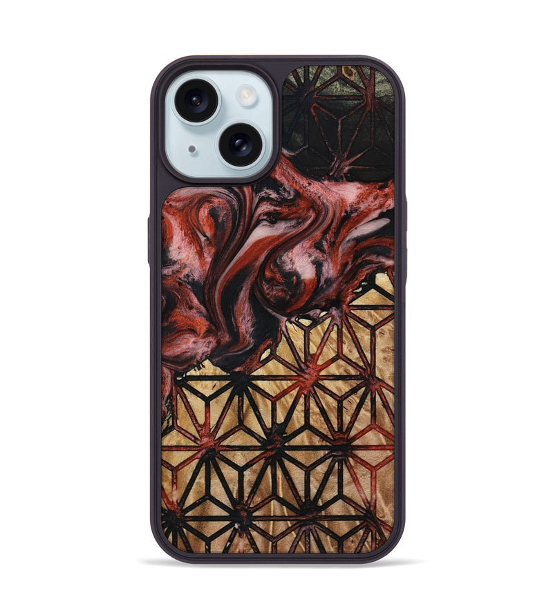 iPhone 15 Wood Phone Case - Stetson (Pattern, 787532)