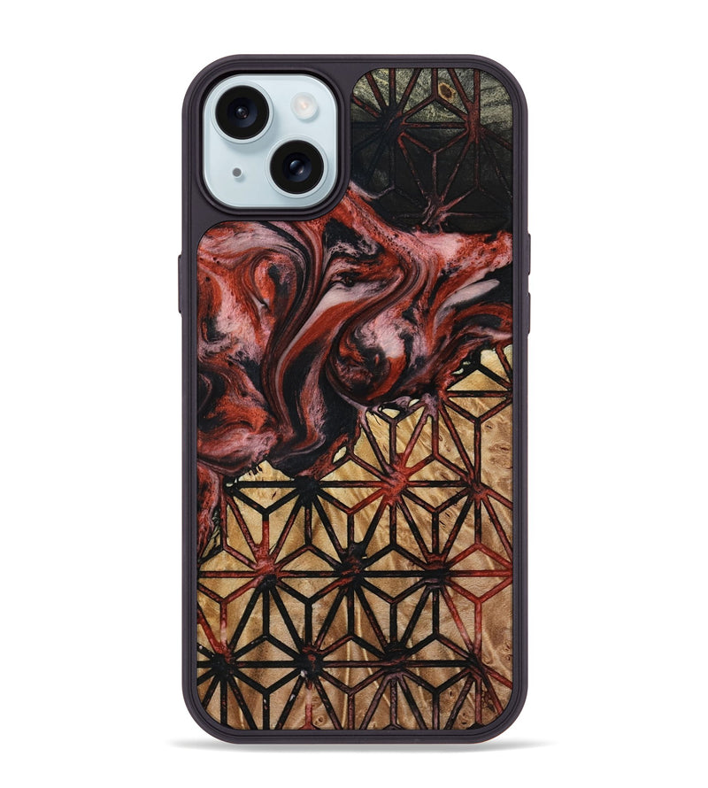 iPhone 15 Plus Wood Phone Case - Stetson (Pattern, 787532)