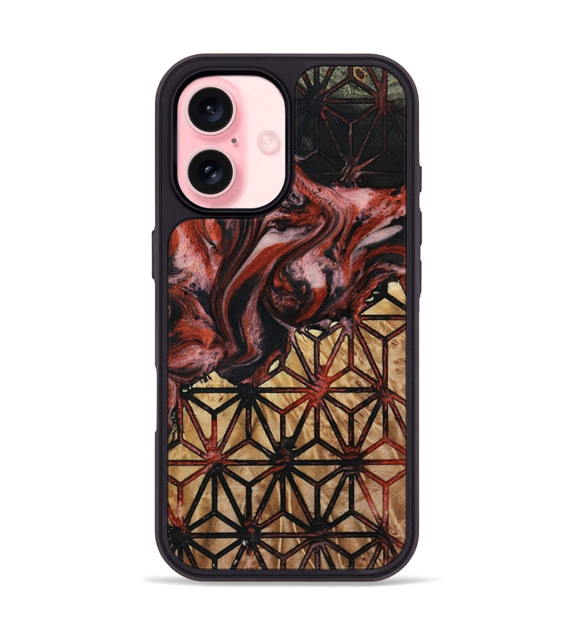 iPhone 16 Wood Phone Case - Stetson (Pattern, 787532)
