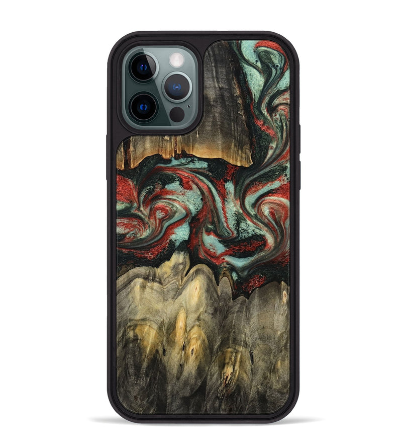 iPhone 12 Pro Max Wood Phone Case - Denver (Red, 787611)