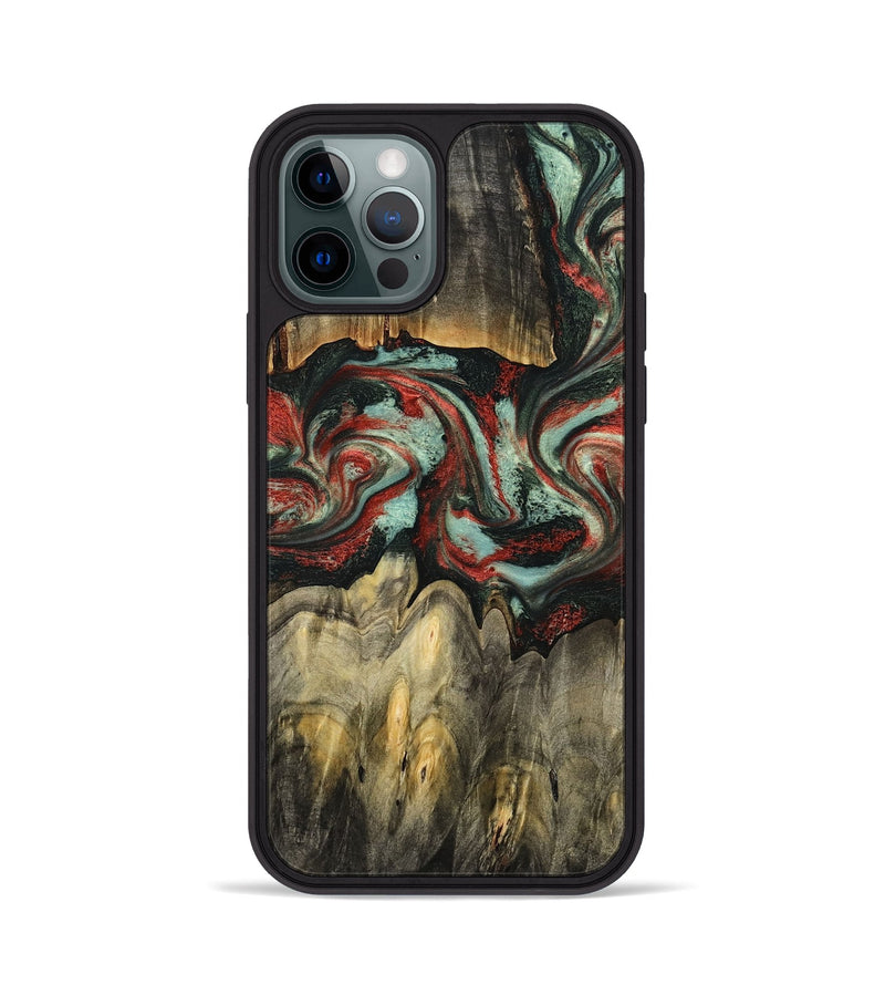 iPhone 12 Pro Wood Phone Case - Denver (Red, 787611)