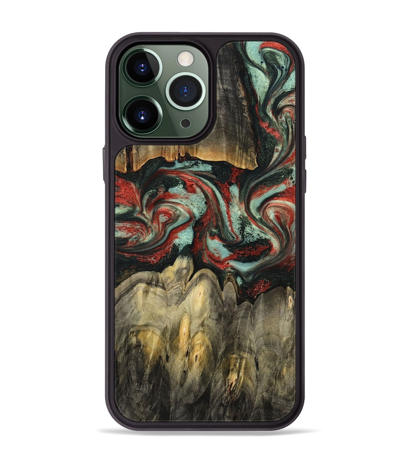 iPhone 13 Pro Max Wood Phone Case - Denver (Red, 787611)