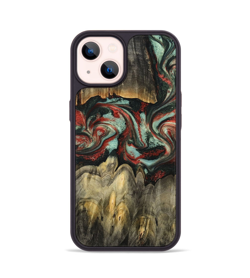 iPhone 14 Wood Phone Case - Denver (Red, 787611)