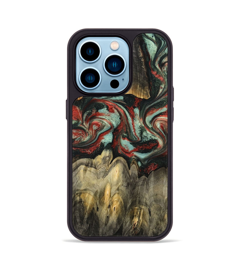 iPhone 14 Pro Wood Phone Case - Denver (Red, 787611)