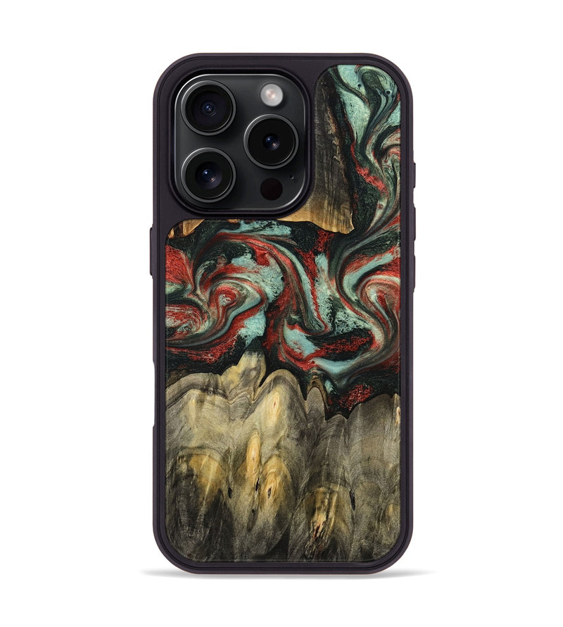 iPhone 16 Pro Wood Phone Case - Denver (Red, 787611)