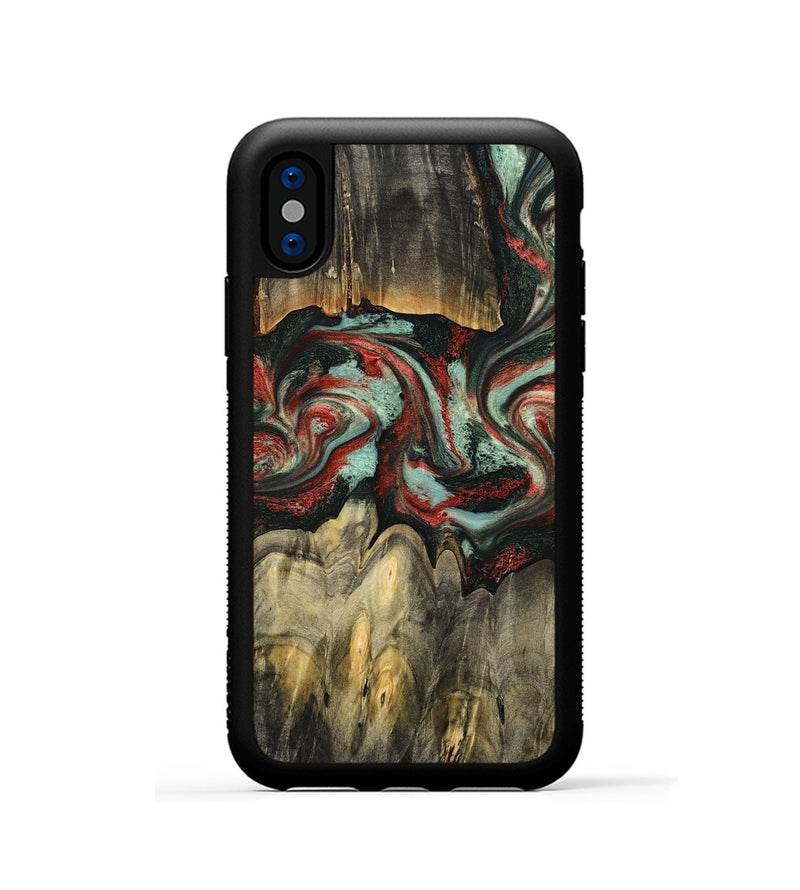 iPhone Xs Wood Phone Case - Denver (Red, 787611)