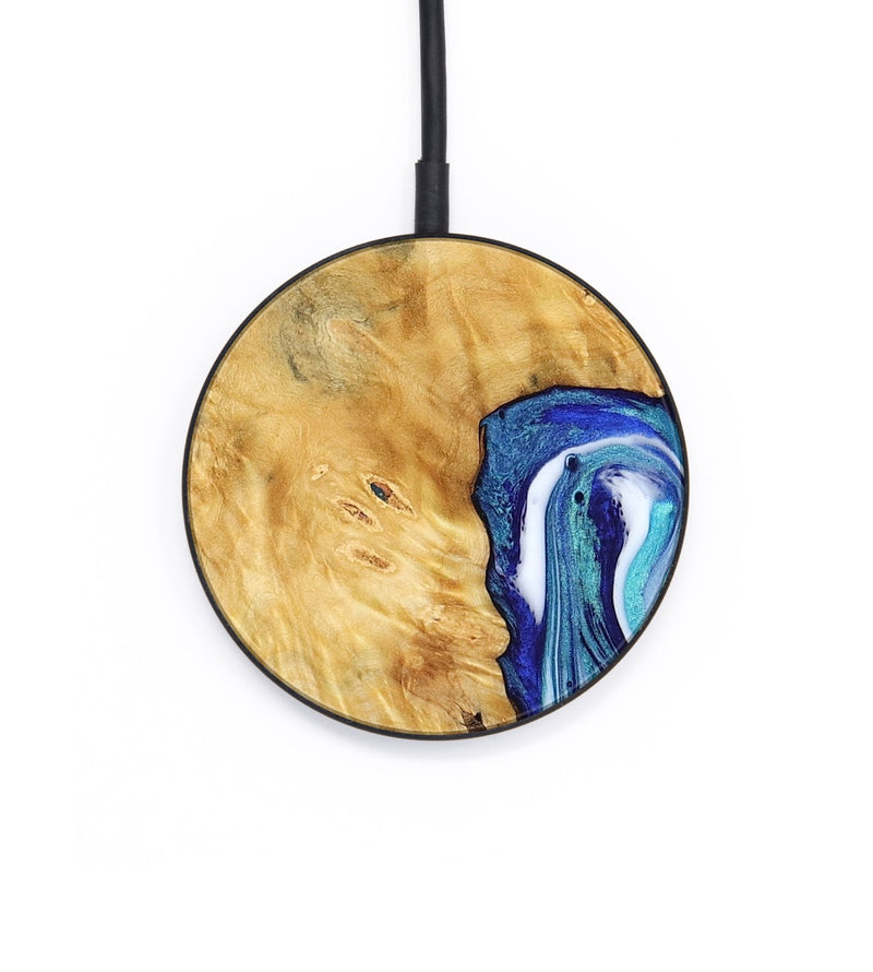 Circle Wood Wireless Charger - Christi (Blue, 787634)
