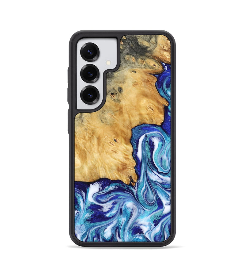 Galaxy S25 Wood Phone Case - Christi (Blue, 787634)