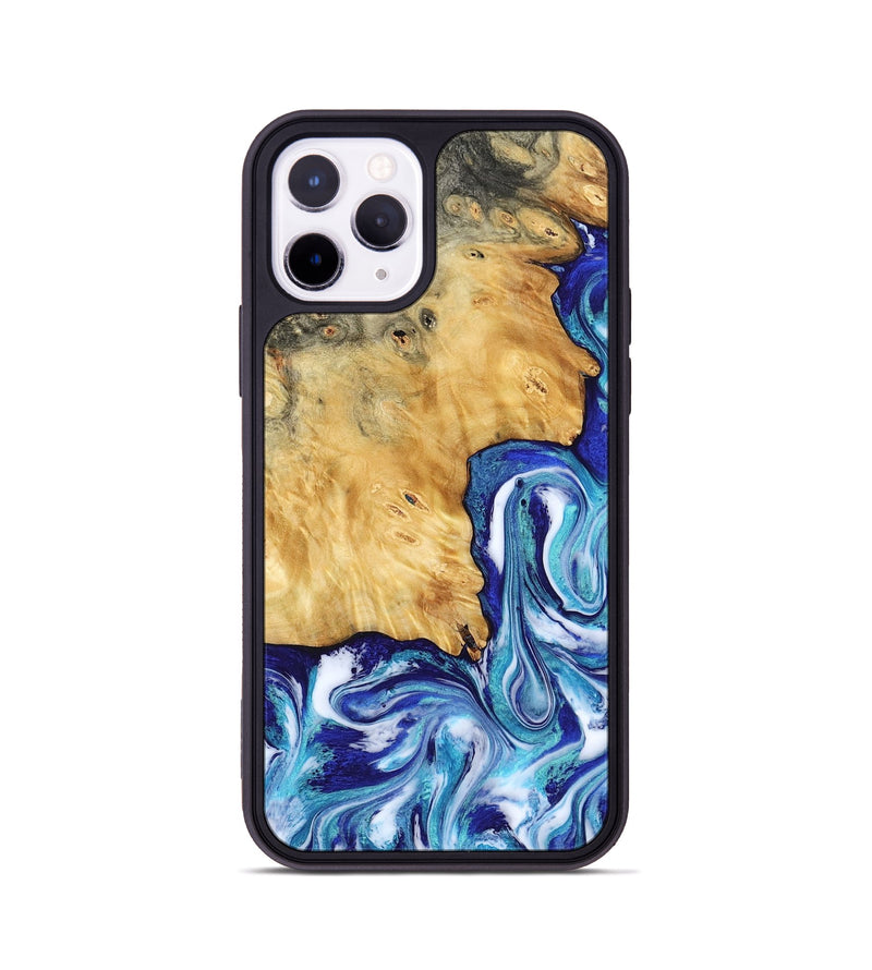 iPhone 11 Pro Wood Phone Case - Christi (Blue, 787634)