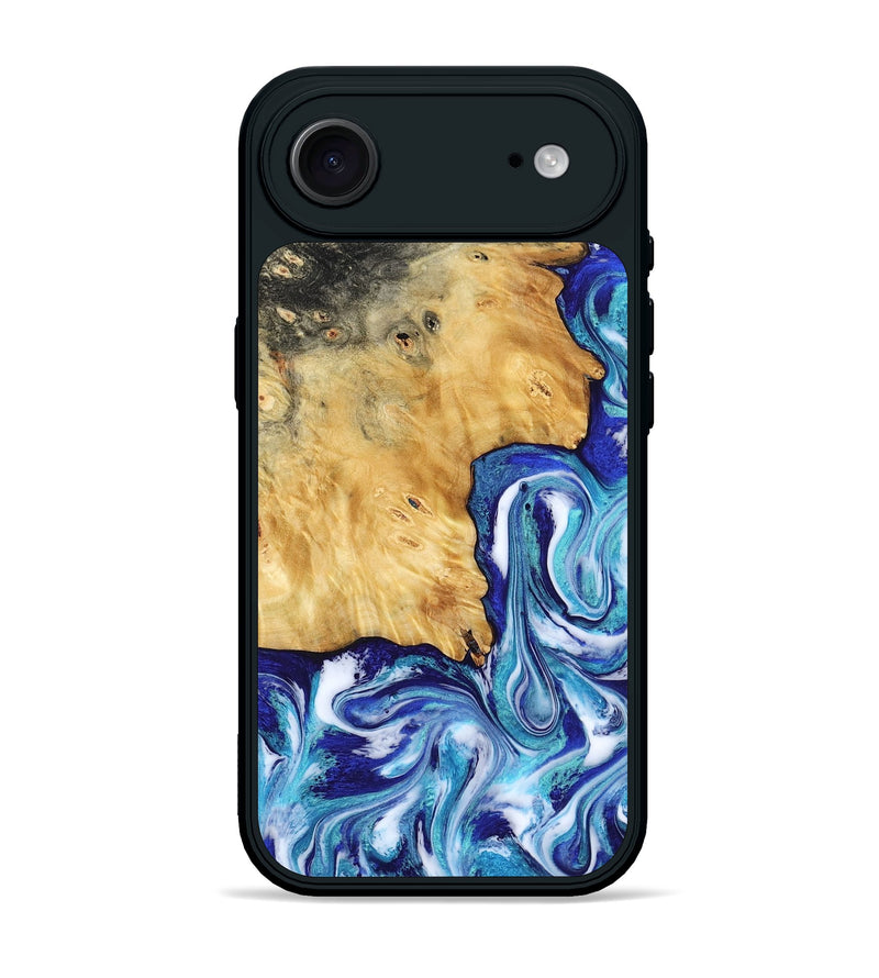 iPhone 17 Air Wood Phone Case - Christi (Blue, 787634)