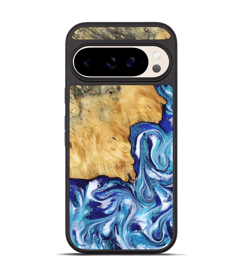 Pixel 10 Wood Phone Case - Christi (Blue, 787634)