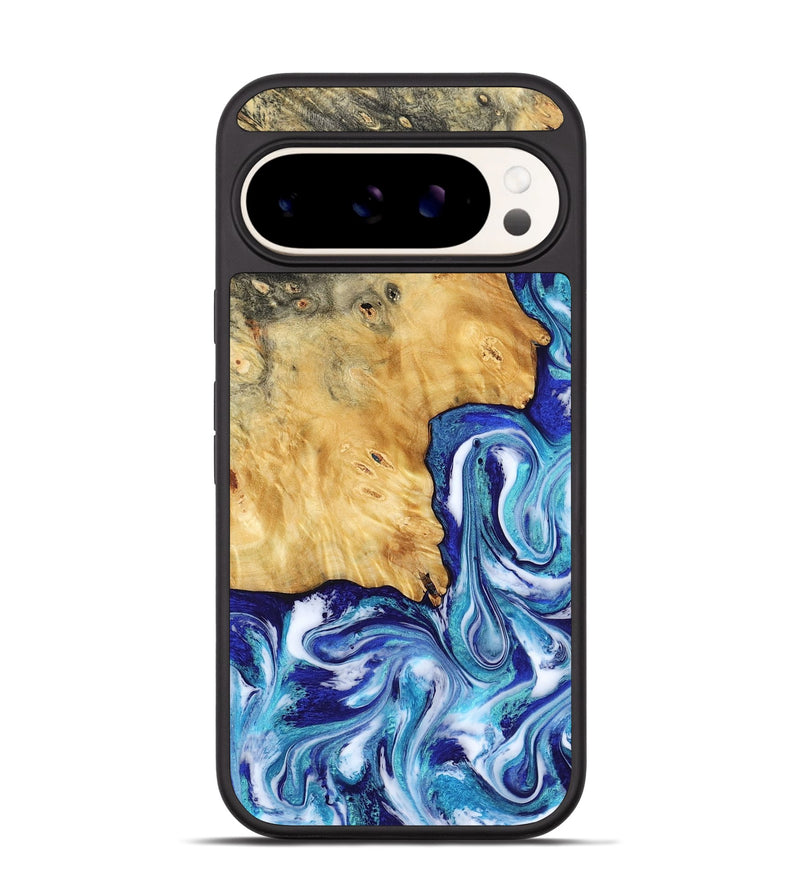 Pixel 9 Pro Wood Phone Case - Christi (Blue, 787634)