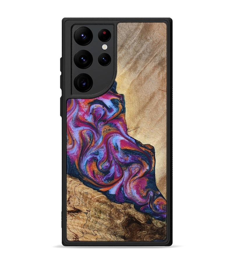 Galaxy S22 Ultra Wood Phone Case - Jaylen (Blue, 787635)