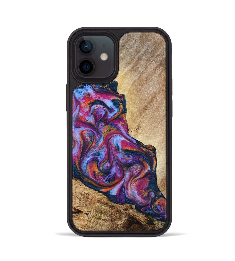 iPhone 12 Wood Phone Case - Jaylen (Blue, 787635)