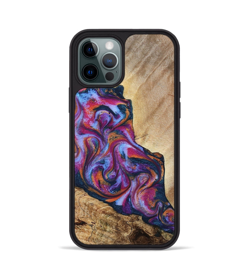 iPhone 12 Pro Wood Phone Case - Jaylen (Blue, 787635)