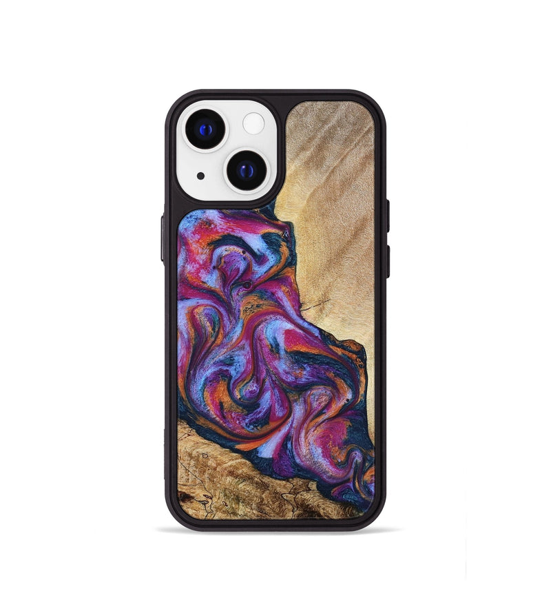 iPhone 13 mini Wood Phone Case - Jaylen (Blue, 787635)