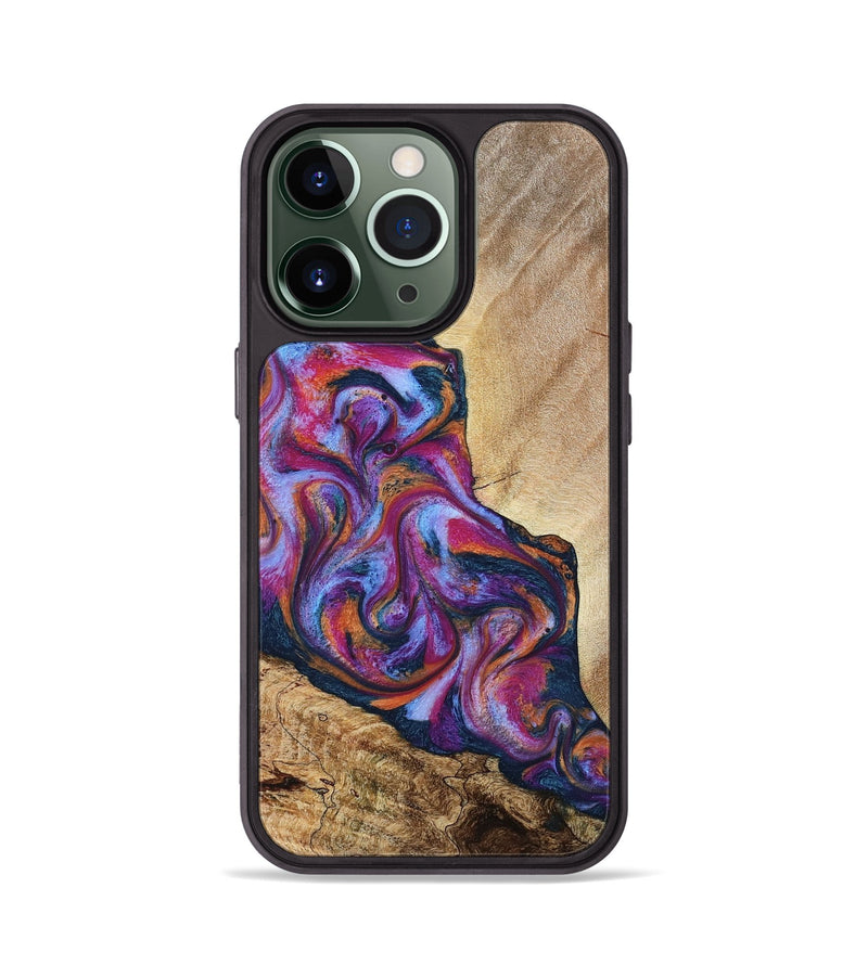 iPhone 13 Pro Wood Phone Case - Jaylen (Blue, 787635)