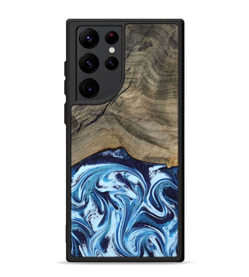 Galaxy S22 Ultra Wood Phone Case - Kole (Blue, 787803)
