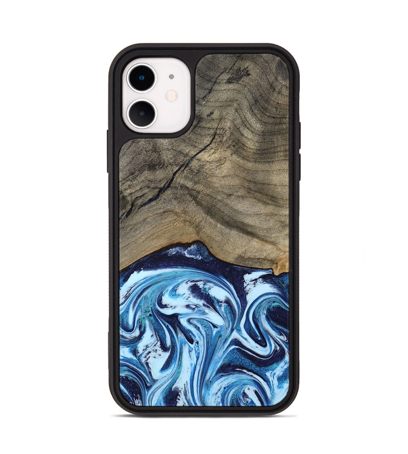 iPhone 11 Wood Phone Case - Kole (Blue, 787803)