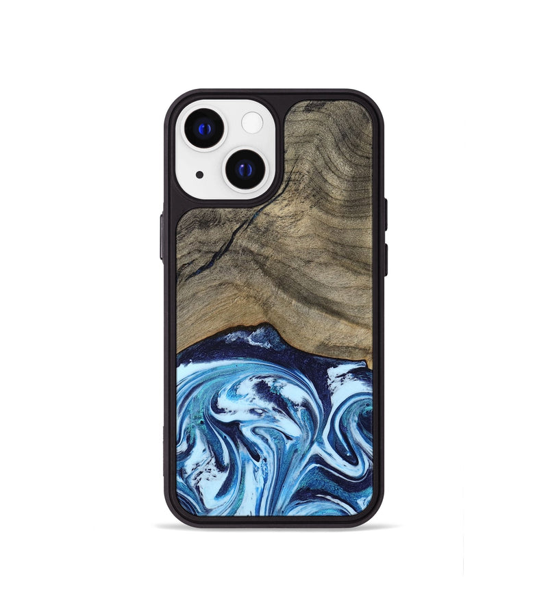 iPhone 13 mini Wood Phone Case - Kole (Blue, 787803)
