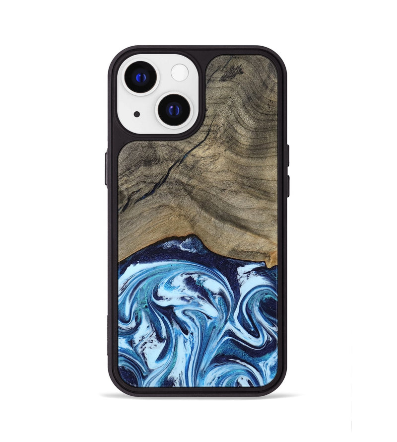 iPhone 13 Wood Phone Case - Kole (Blue, 787803)