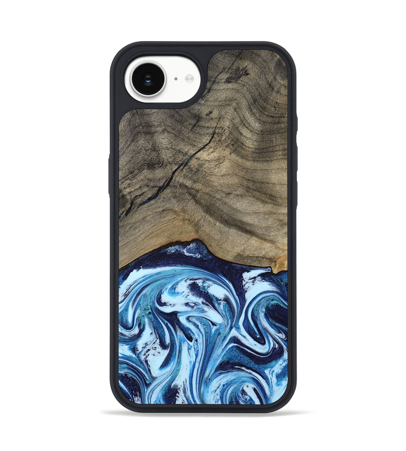 iPhone 16e Wood Phone Case - Kole (Blue, 787803)