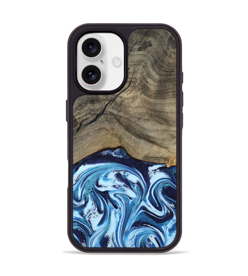 iPhone 17 Wood Phone Case - Kole (Blue, 787803)