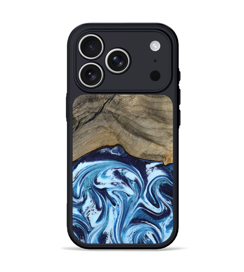 iPhone 17 Pro Wood Phone Case - Kole (Blue, 787803)