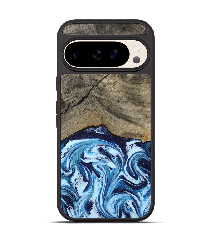 Pixel 10 Wood Phone Case - Kole (Blue, 787803)