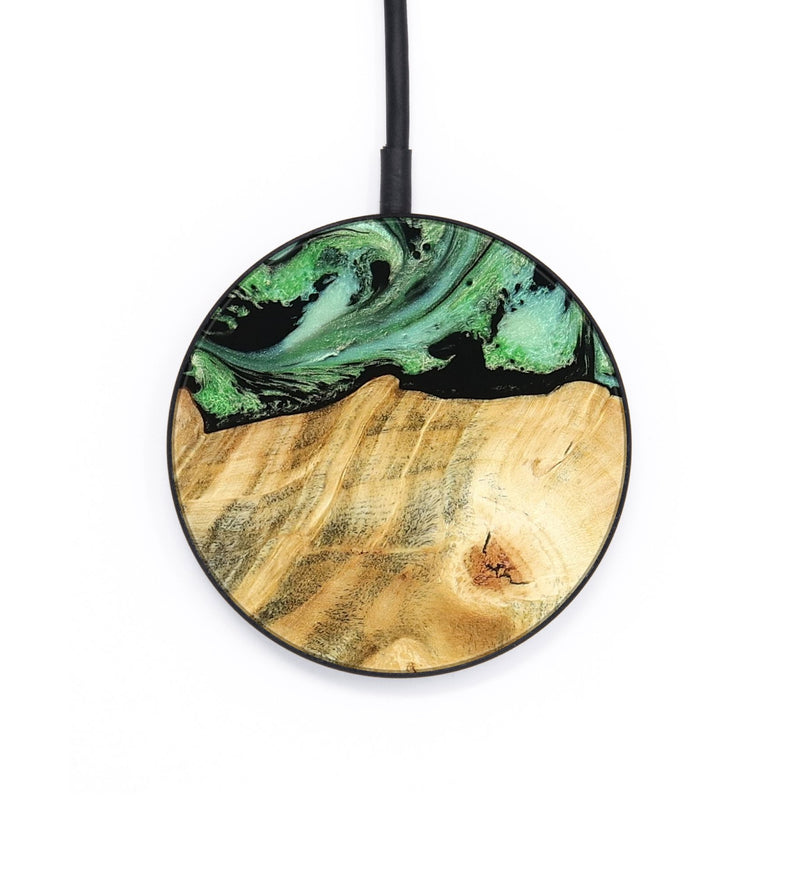 Circle Wood Wireless Charger - Chad (Green, 787821)