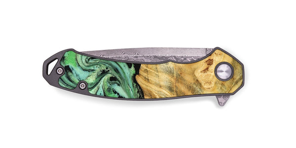 EDC Wood Pocket Knife - Chad (Green, 787821)