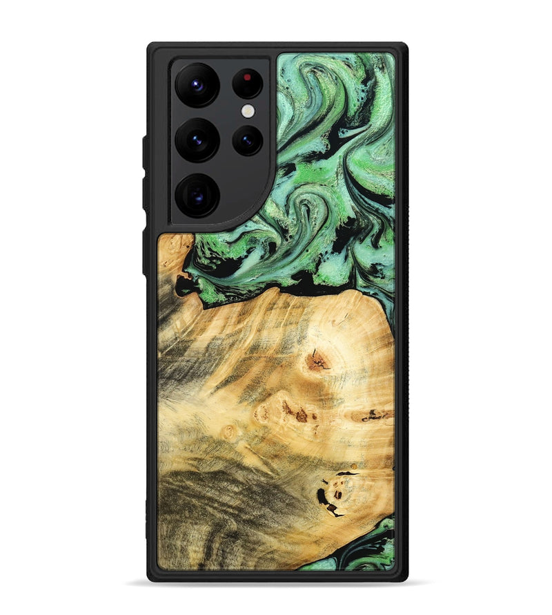 Galaxy S22 Ultra Wood Phone Case - Chad (Green, 787821)