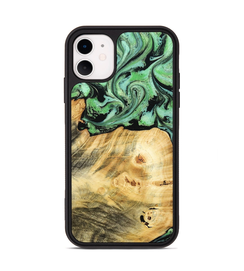 iPhone 11 Wood Phone Case - Chad (Green, 787821)