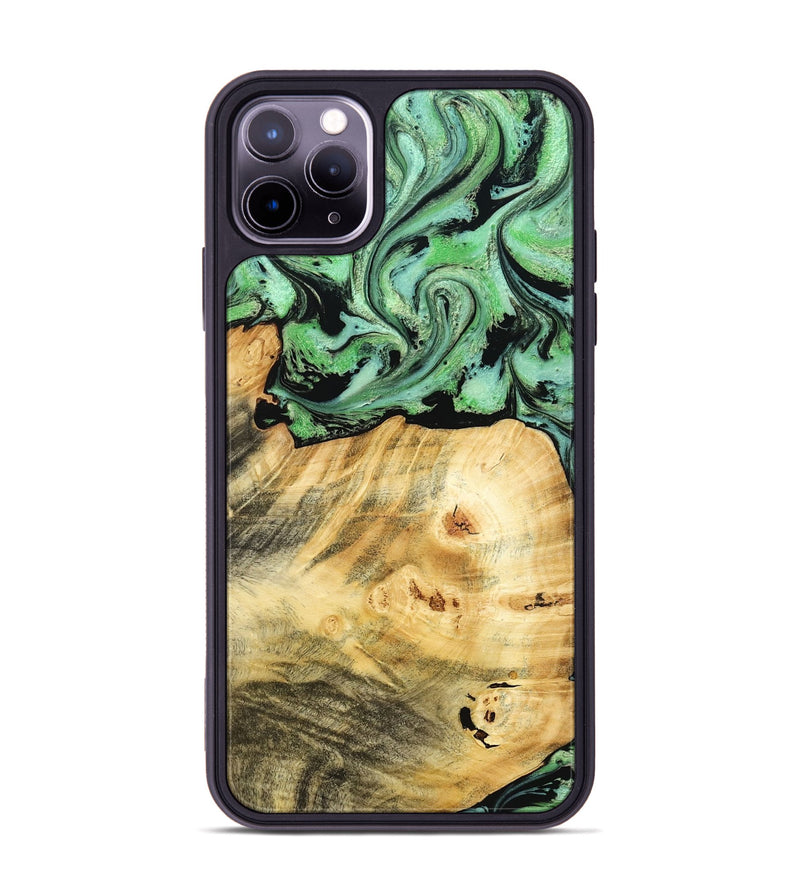 iPhone 11 Pro Max Wood Phone Case - Chad (Green, 787821)
