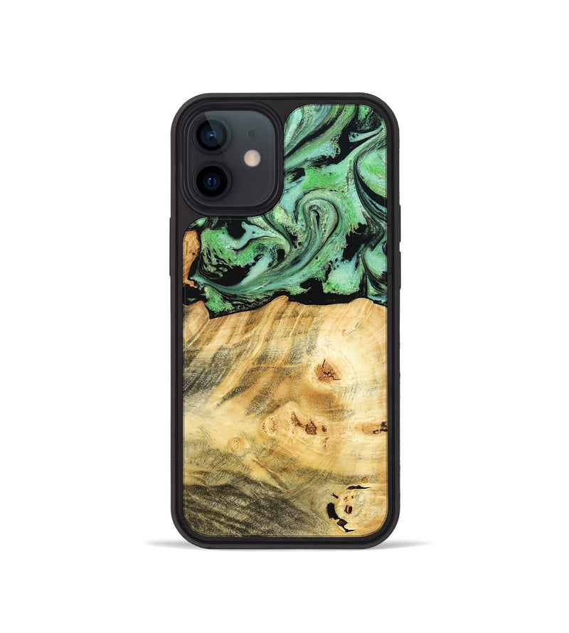 iPhone 12 mini Wood Phone Case - Chad (Green, 787821)