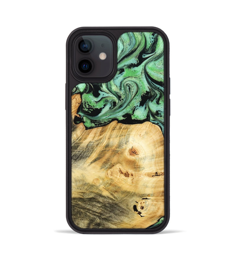 iPhone 12 Wood Phone Case - Chad (Green, 787821)