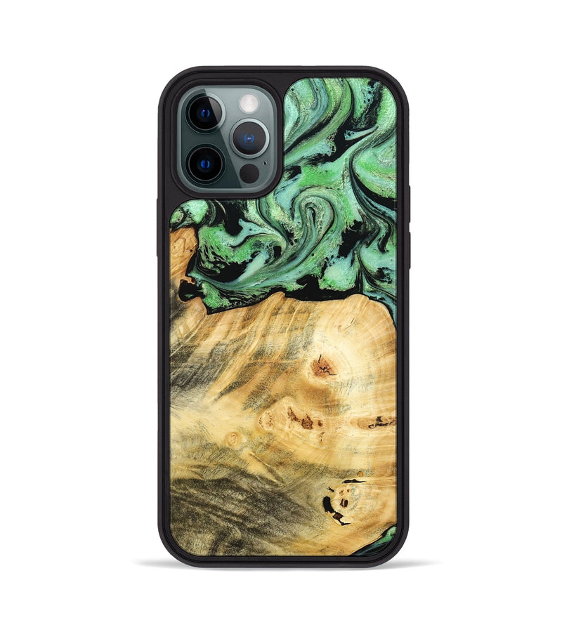 iPhone 12 Pro Wood Phone Case - Chad (Green, 787821)